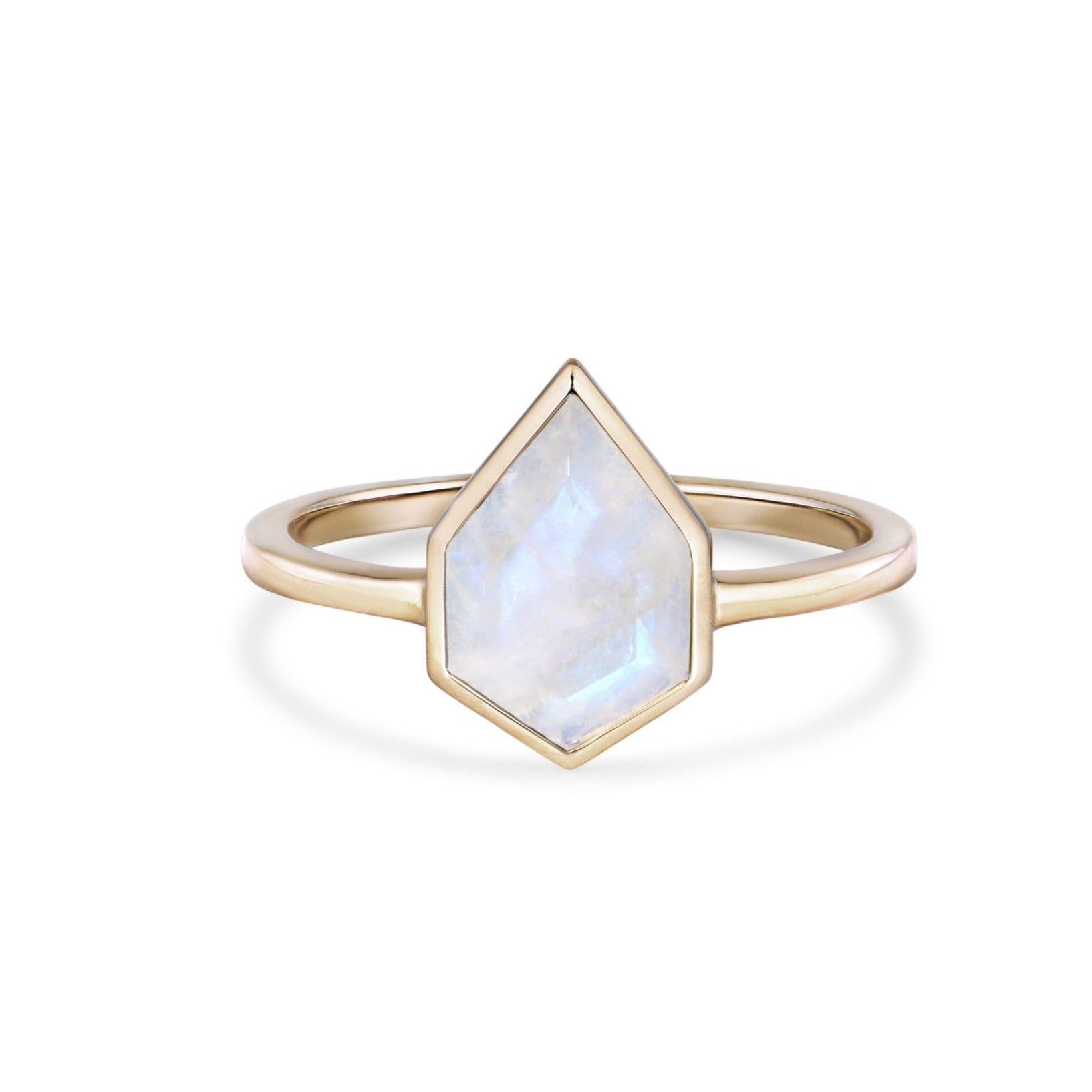 Moonstone Kite Ring 9k Gold