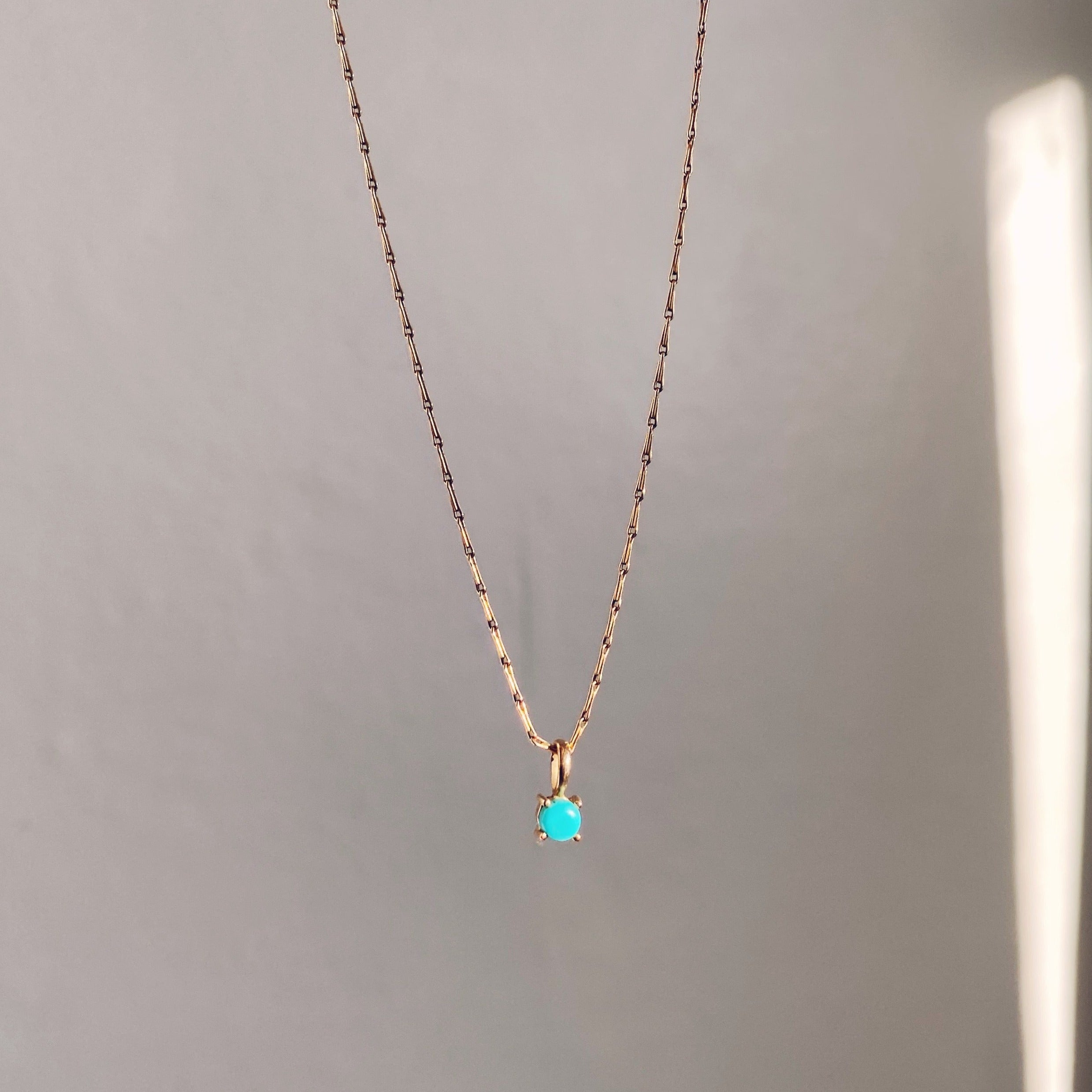 Mini Birthstone Pendant 9k Gold