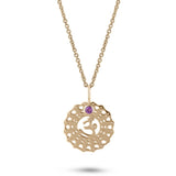 Crown Chakra Pendant 9k Gold