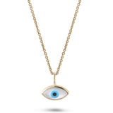 Eye Pendant 9k Gold on white background