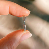 Diamond Open Ring 9k White Gold