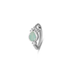 Amazonite Sterling Silver Huggie