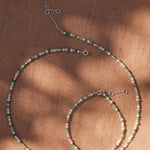 Beaded Bracelet Sterling Silver and matching necklace