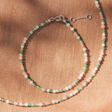 close up of the Beaded Bracelet Sterling Silver