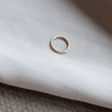 Mini Seamless Hoop Earring 14k Gold