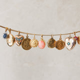 9kt Gold Pearl & Turquoise Vintage Pendant