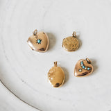 9kt Gold Pearl & Turquoise Vintage Pendant