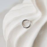 Mini Seamless Hoop Earring 14k White Gold