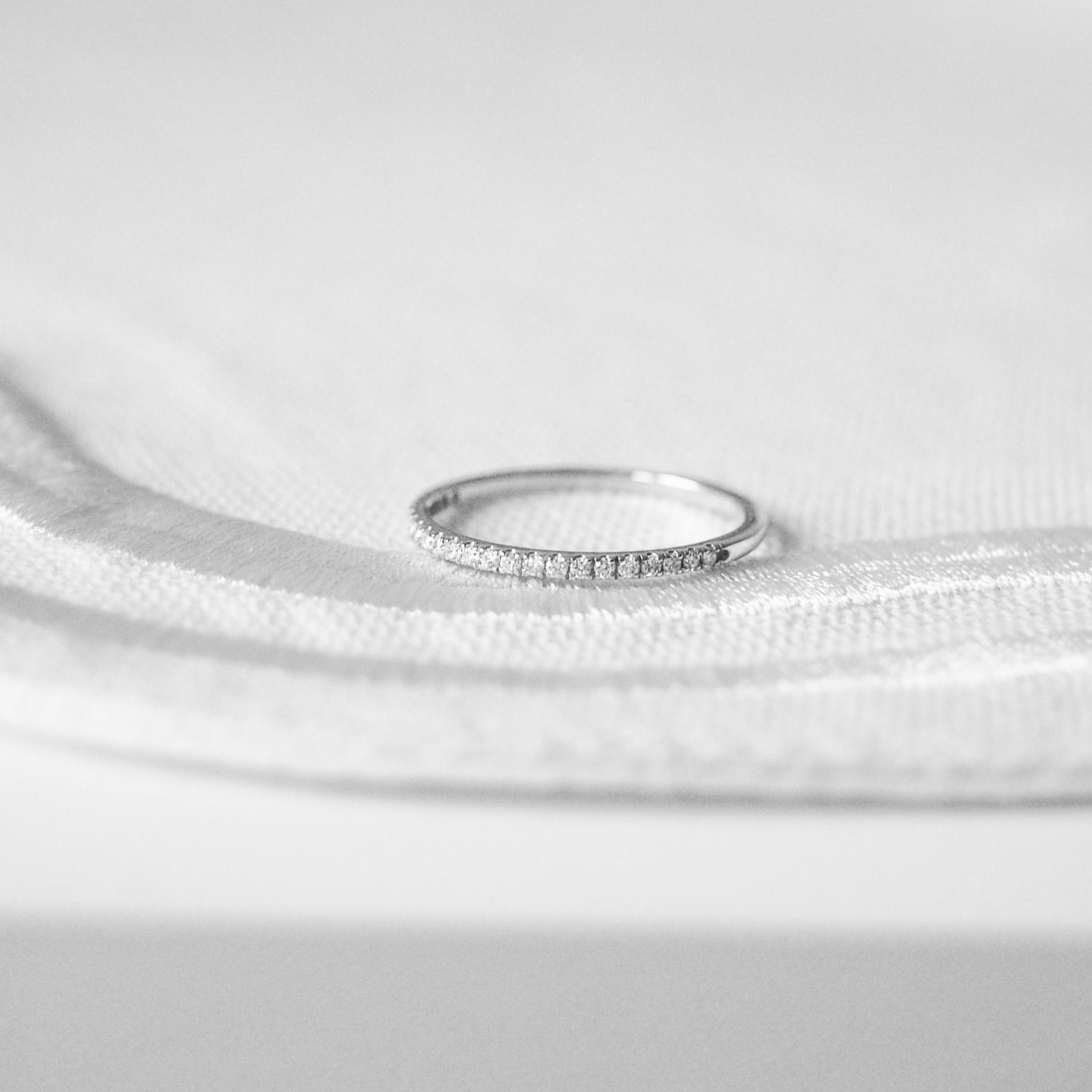 white gold diamond eternity ring