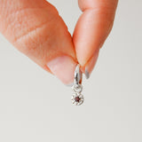 Birthstone Earring Charm Sterling Silver