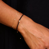 Diamond bracelet on model