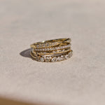 stack of diamond rings