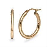 Large Statement Hoop Earring Pair 9k Gold