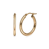 Medium Statement Hoop Earring Pair 9k Gold