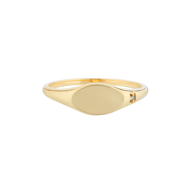 Signet ring 2025 18k gold