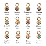 Birthstone Earring Charm 9k Gold Sample