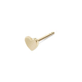 Heart Stud Earring 9k Gold