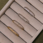 Hammered Suspender Earring Sterling Silver displayed on jewellery box along with gold suspender earring