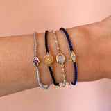 Diamond Octagon Friendship Bracelet 9k Gold Sample