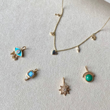 Charm Necklace 9k Gold Sample