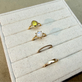 Beaded Ring 9k Gold Size M Sample