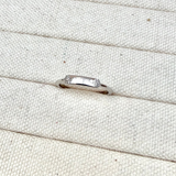 Diamond Signet Ring Sterling Silver Size M 1/2 Sample