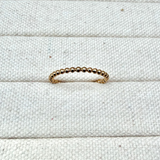 Beaded Ring 9k Gold Size M Sample