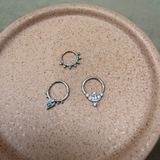Topaz Daith Hoop Sterling Silver Sample