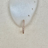 Diamond Pave Huggie 9k Gold Sample