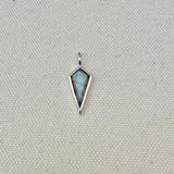 Labradorite Rhombus Pendant Sterling Silver Sample