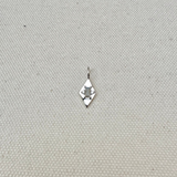 Labradorite & White Sapphire Pendant Sterling Silver Sample