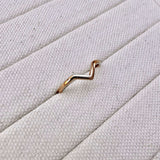 Wishbone Ring 9k Gold Size O Sample