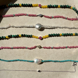 Malachite, Citrine & Pink Quartz Bracelet Sterling Silver Sample