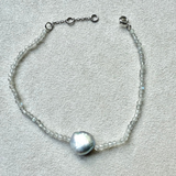 Baroque Pearl & Labradorite Bracelet Sterling Silver Sample