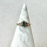 Watermelon Tourmaline Ring 9k Gold Sample Size M