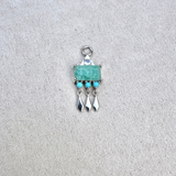 Amazonite, Moonstone & Turquoise Earring Charm Sterling Silver Sample