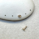Eye Flat Back Earring 9k Gold Sample