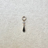 Diamond Rhombus Earring Charm 9k Gold Sample