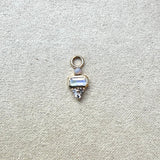 Opal, Moonstone & Morganite Earring Charm 9k Gold Sample