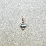 Opal, Moonstone & Morganite Pendant 9k Gold Sample