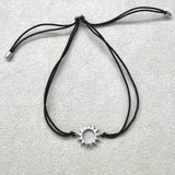 Sun Silouette Friendship Bracelet Sterling Silver Sample