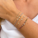 Personalised Initial Bracelet 9k Gold