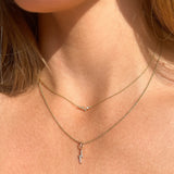 Diamond Lightning Bolt Pendant 9k Gold