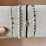 Trio Gemstone Bracelet 9k Gold Sample