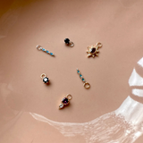 Sapphire Star Solitaire Charm 9k Gold Sample