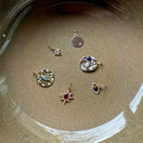 Ruby & Diamond Star Pendant 9k Gold Sample