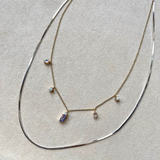 Gemstone Charm Necklace 9k Gold Sample