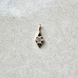 Mini Diamond & Labradorite Pendant 9k Gold Sample