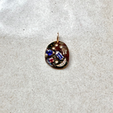 Gemstone Organic Pendant 9k Gold Sample