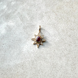 Ruby & Diamond Star Pendant 9k Gold Sample